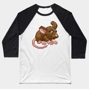 Pixel Mouse Baseball T-Shirt